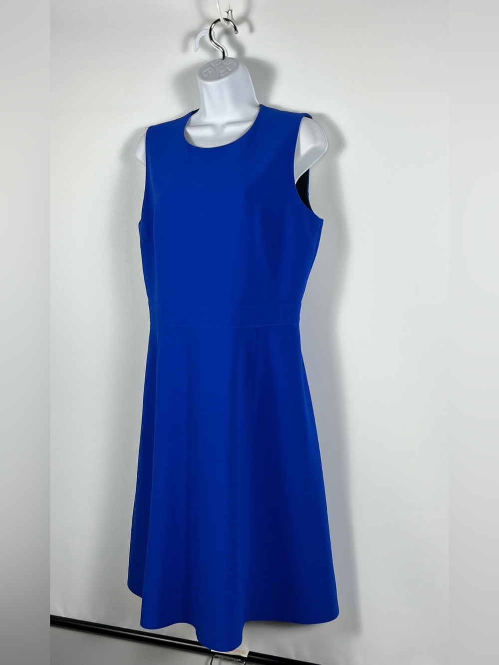 KOBI HALPERIN Sleeveless Royal Blue Fit & Flare Dress Size Medium - Picture 3 of 7